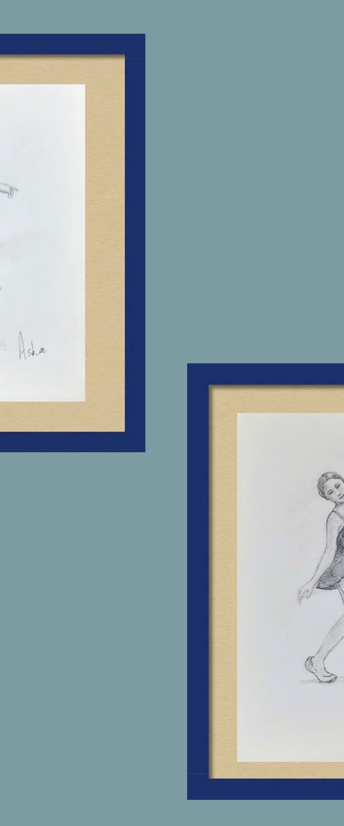 Set of Ballerina Backstage 14 and 18 by Asha Shenoy