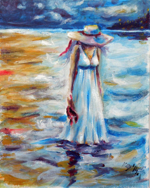 Alone Acrylic painting by Kovács Anna Brigitta Artfinder