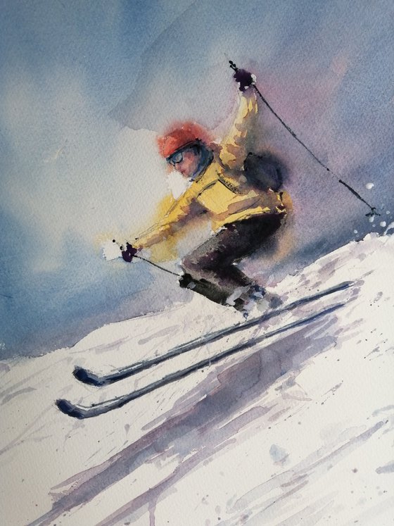 the skier 10