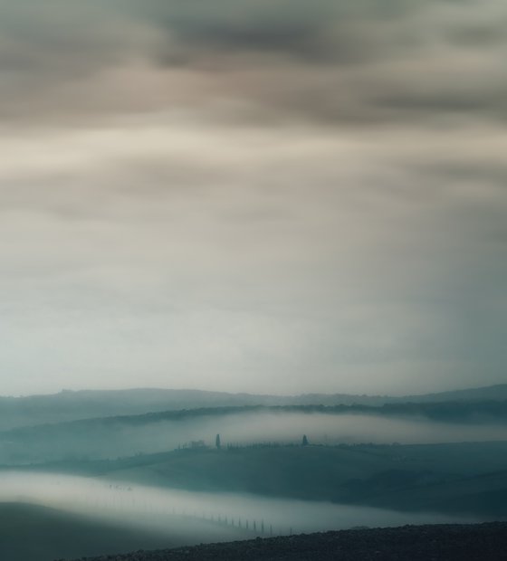 Morning mist over the hills