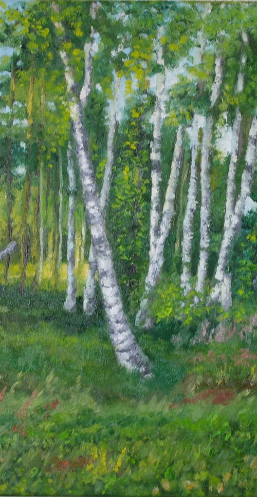 Birch Grove In May by Juri Semjonov