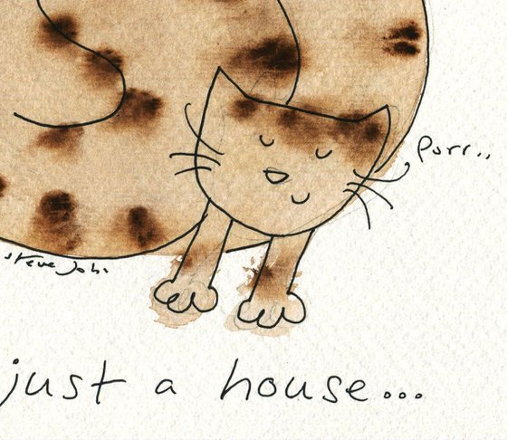 A home without a cat..... coffee colour design