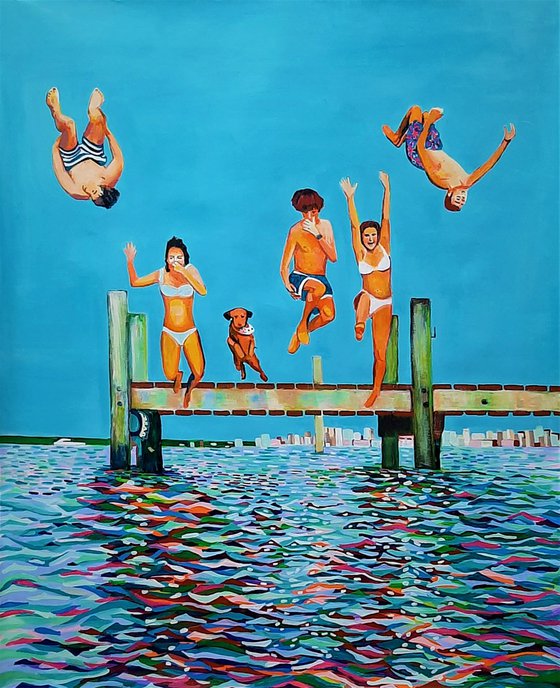 Jump / 110 x 90 x 0.1 cm