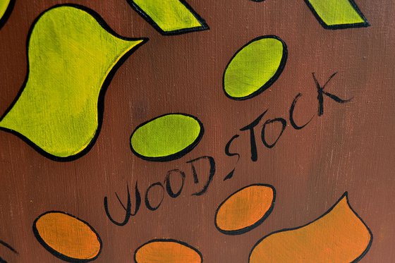 Woodstock forever. 70x70cm.