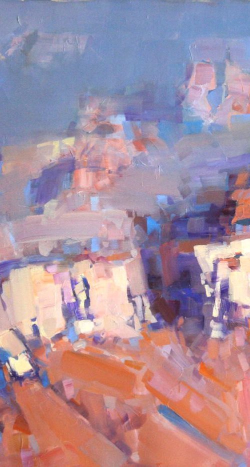 Grand Canyon Contemporary Original oil painting on Canvas Large Size by Vahe Yeremyan