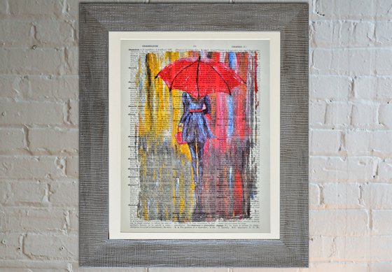 Red Umbrella - Collage