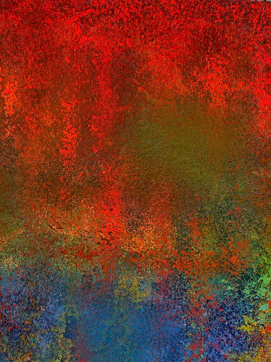 Abstract Orange and blue