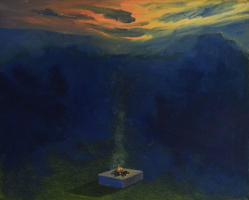 Plinth at Dusk by Claire Mercer