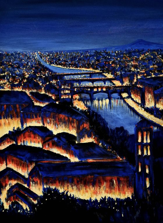 Night over Florence - City Lights