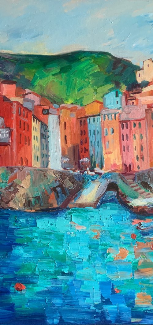 Riomaggiore cinqueterre by Olga Pascari