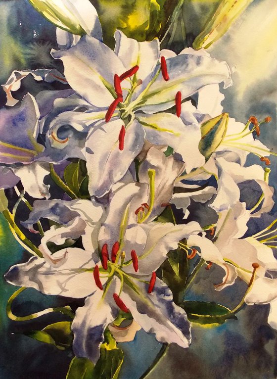 WHITE LILIES #3