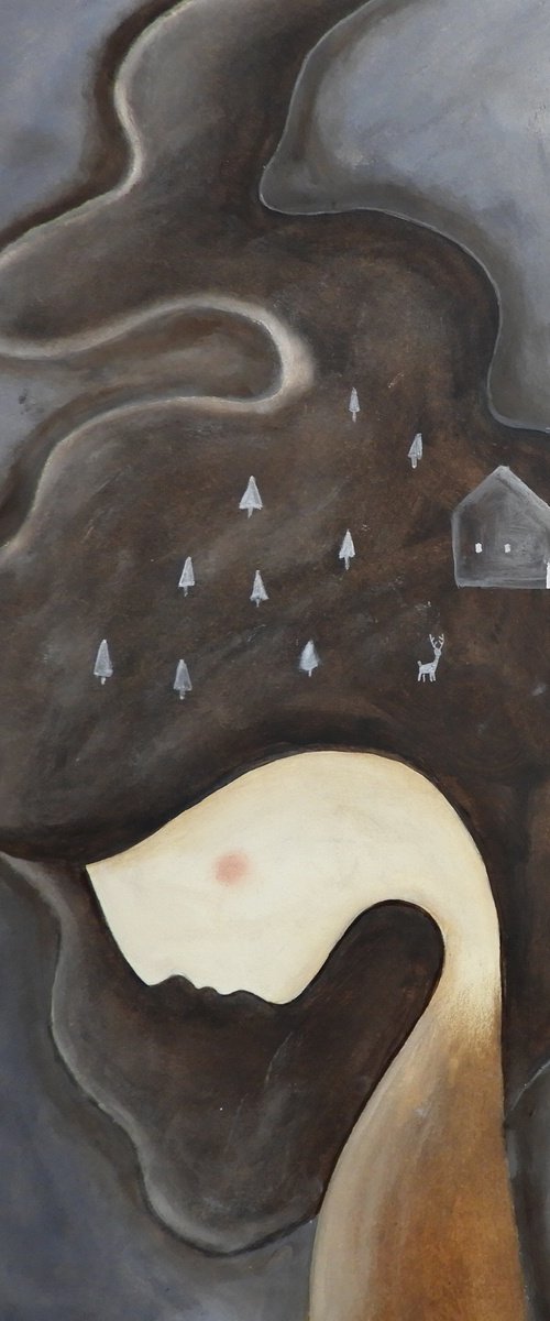 Thinking about the night by Silvia Beneforti