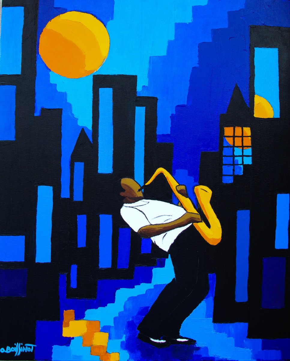 Jazz Blue night II by Olivier Boissinot