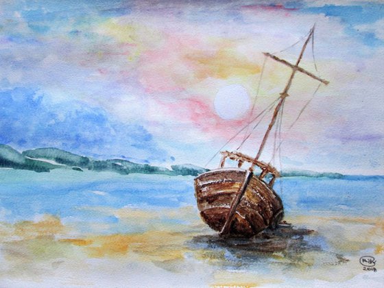 Fishing Boat on Beach