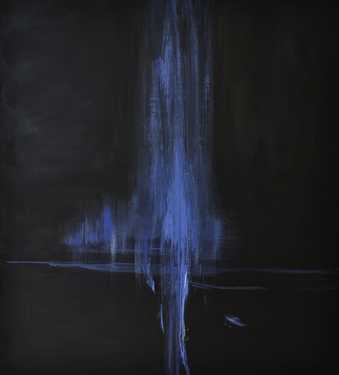 Expressive Abstract Acrylic Painting By Monica Sarandrea, 35 X 39", Into The Deep #3, Original Artwork