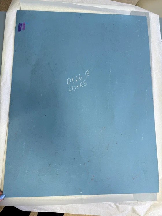 Tulips in Blue Harmony