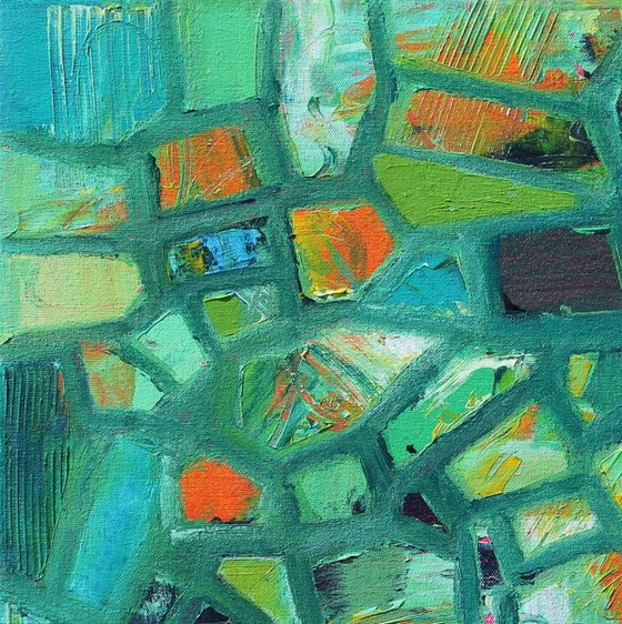 Abstract Shapes with Green