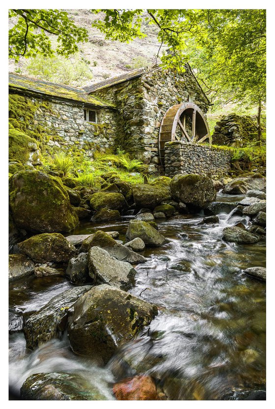 The Old Borrowdale Watermill- Portrait - English Lake District