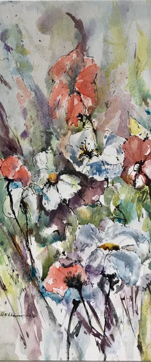 Wild summer flowers by Vicki Washbourne