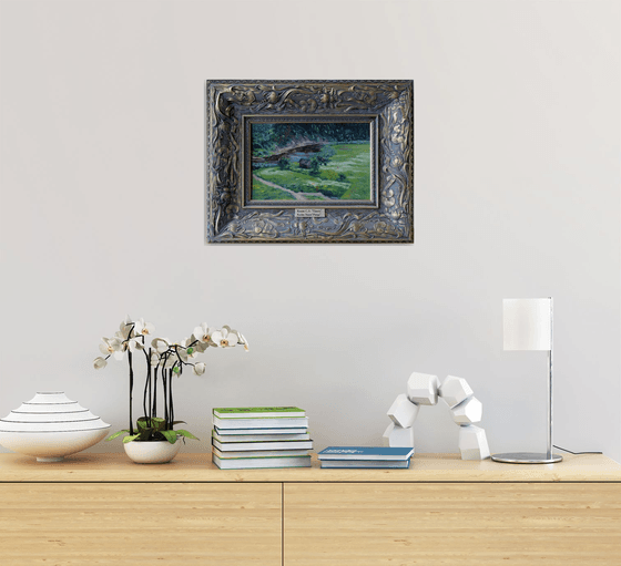 Pinega. Bathhouse by the river