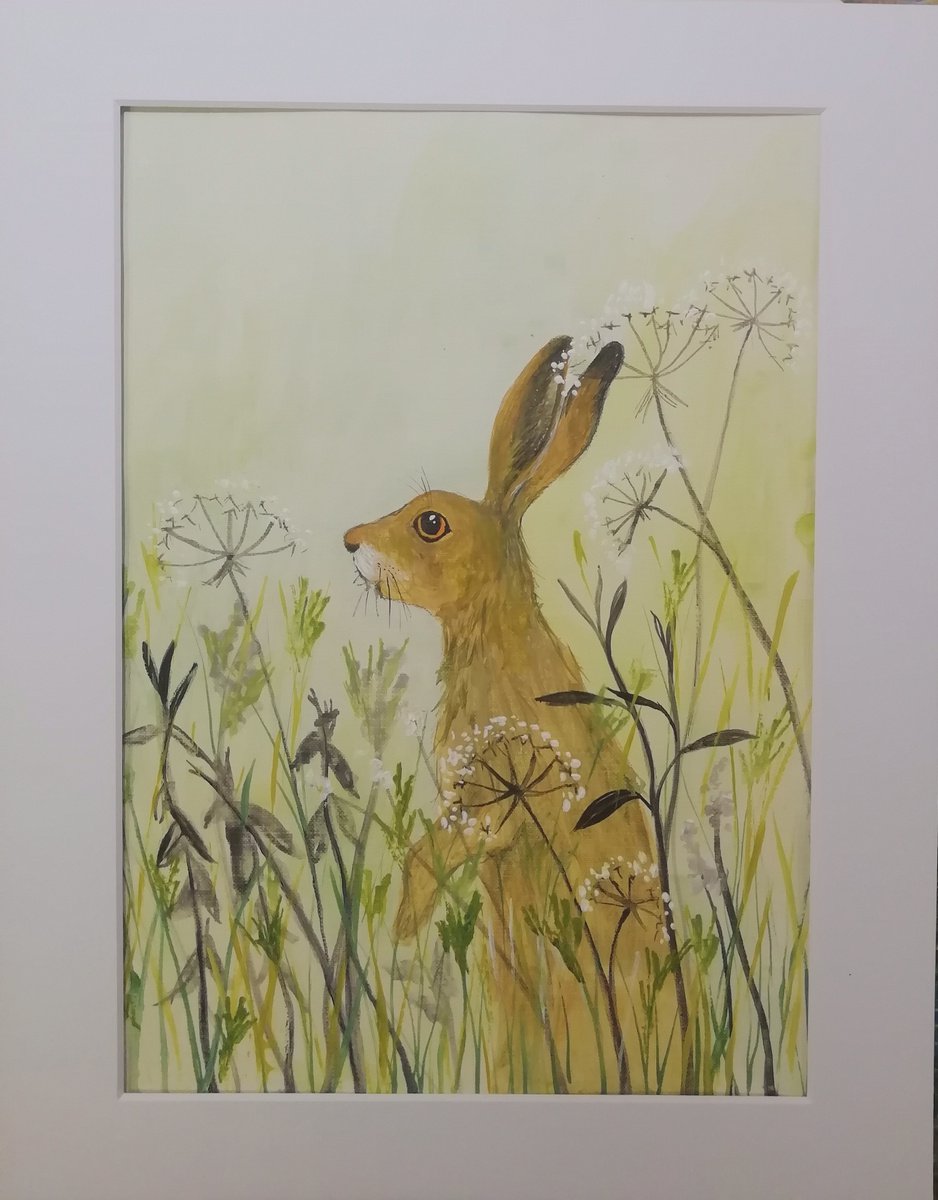 Pensive Hare by Jenny Moran