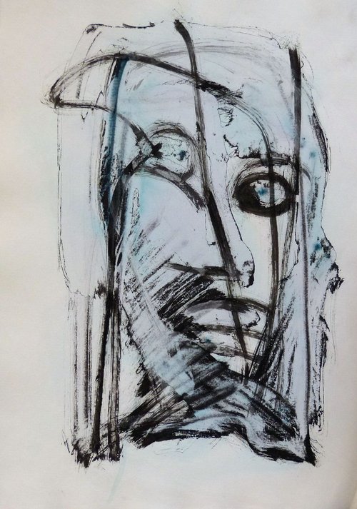 Faces #40, 29x42 cm by Frederic Belaubre