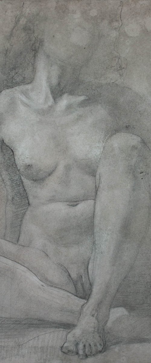 Nude figure by Mikhail Solovev