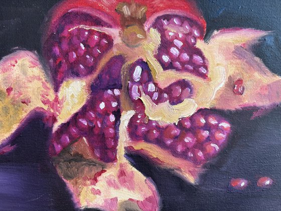 Still life with pomegranate