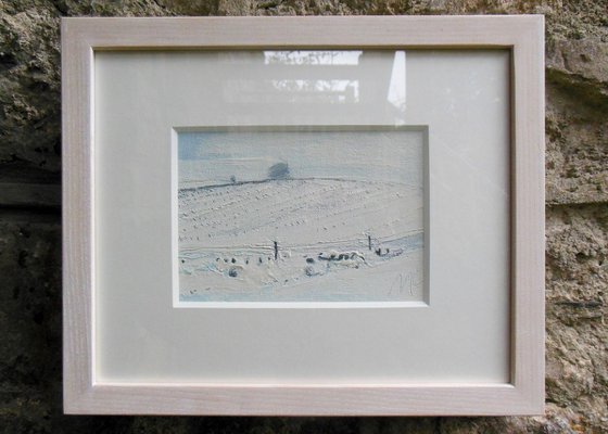 Tree, Stubble and Snow I