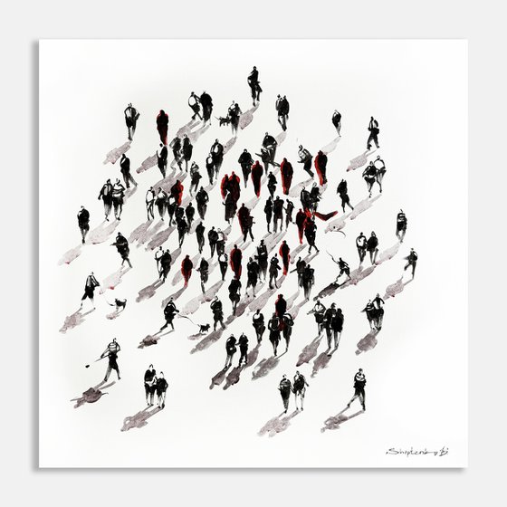 Red in the Crowd