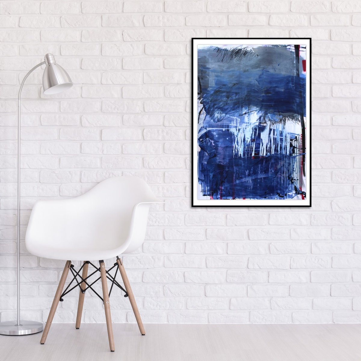 Expressive Abstract Painting By Daniela Schweinsberg, 28 X 39, Don