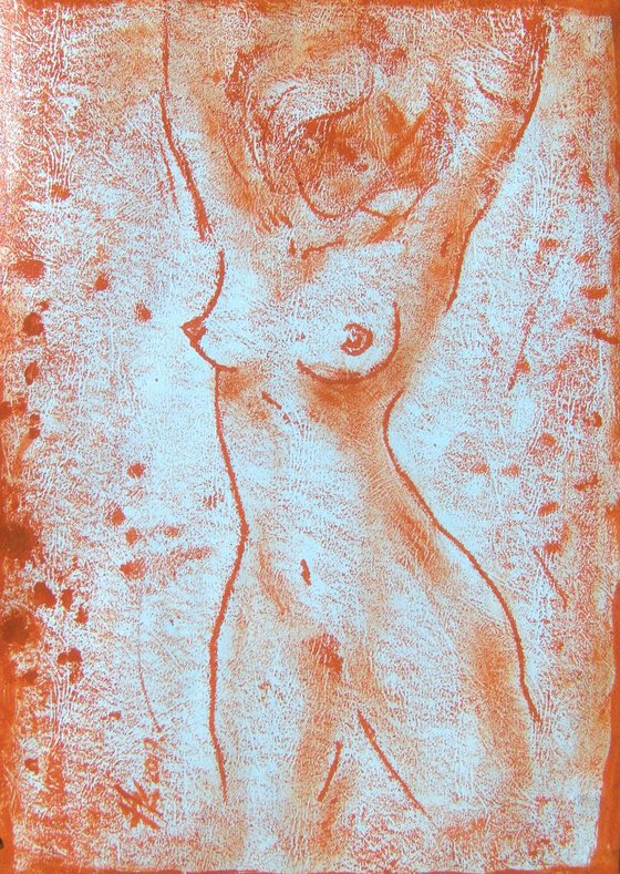 Nude monotype # 33