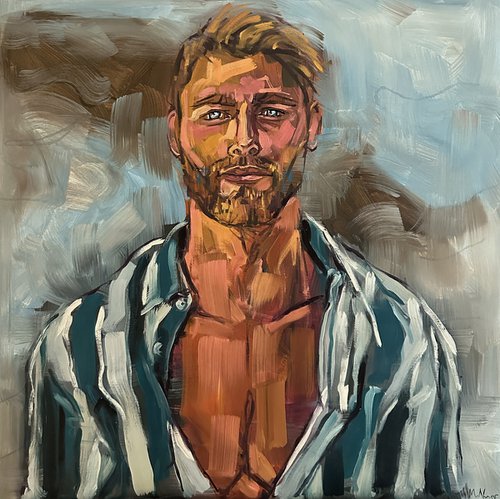 Young sexy handsome man by Emmanouil Nanouris