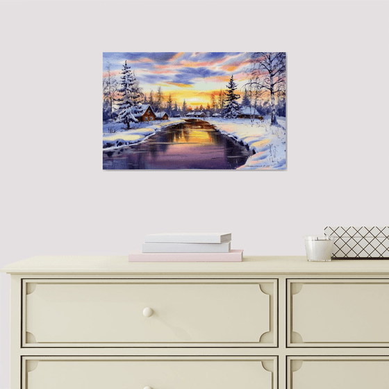 Whispers of Winter Sunset