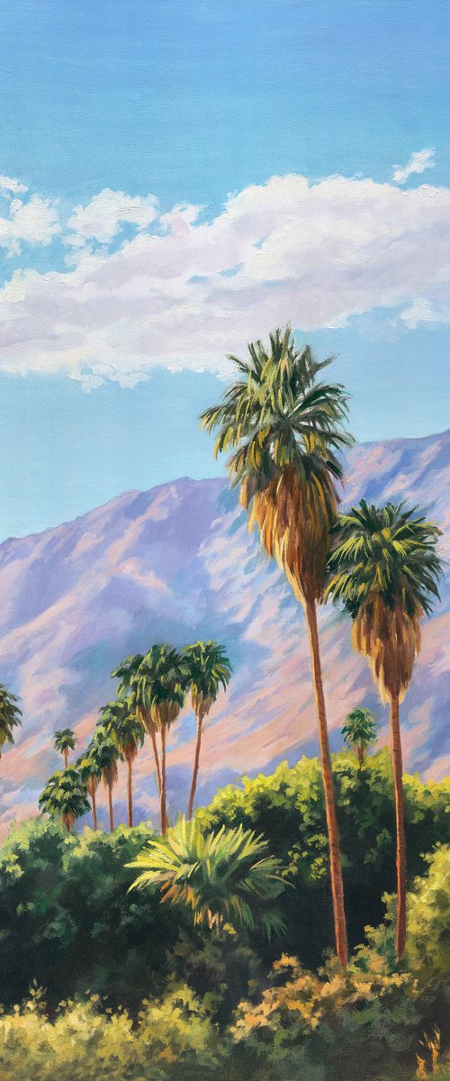 Palm Springs desert mountains by Lucia Verdejo