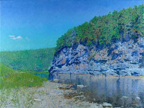 The Chusovaya River at noon