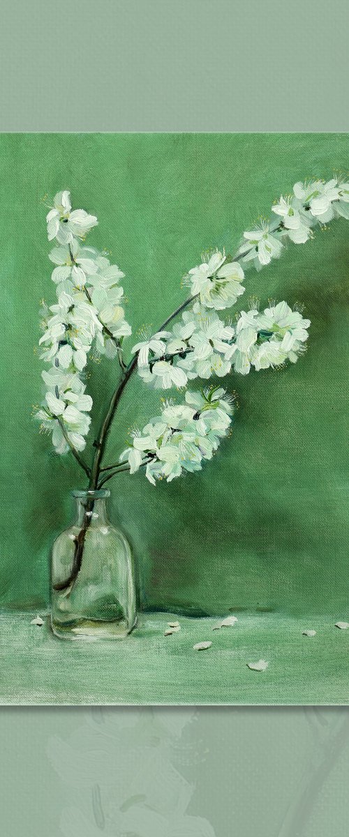 white peach blossom by Zhao Hui Yang