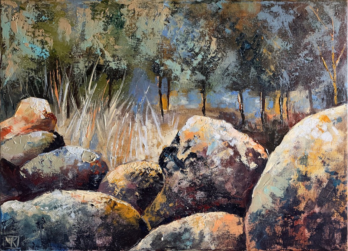 Stone Serenity By Maria Kireev, 28 X 20, Artwork For Sale On Artfinder