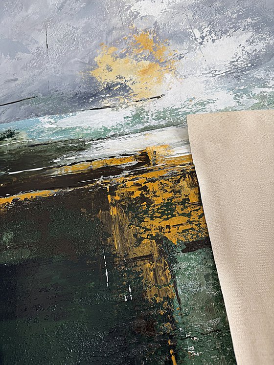 Ochre Light Over Silent Waters