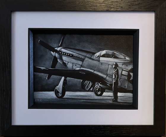 Monochrome medium P51 Mustang