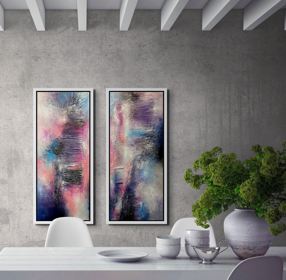 Abstract Painting By Alexandra Petropoulou, 39 X 47, Dreaming You, Original Artwork