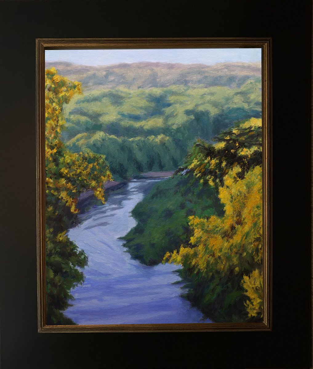 Down A Lazy River By Daniel Brian Fishback, 19 X 23, Artwork For Sale On Artfinder