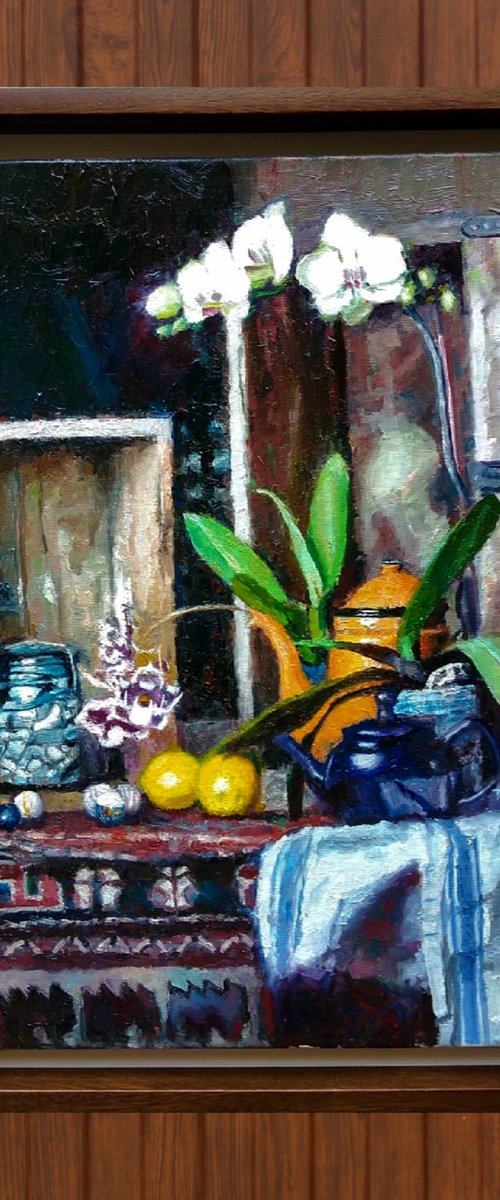 Orchids Still Life by Andres Portillo