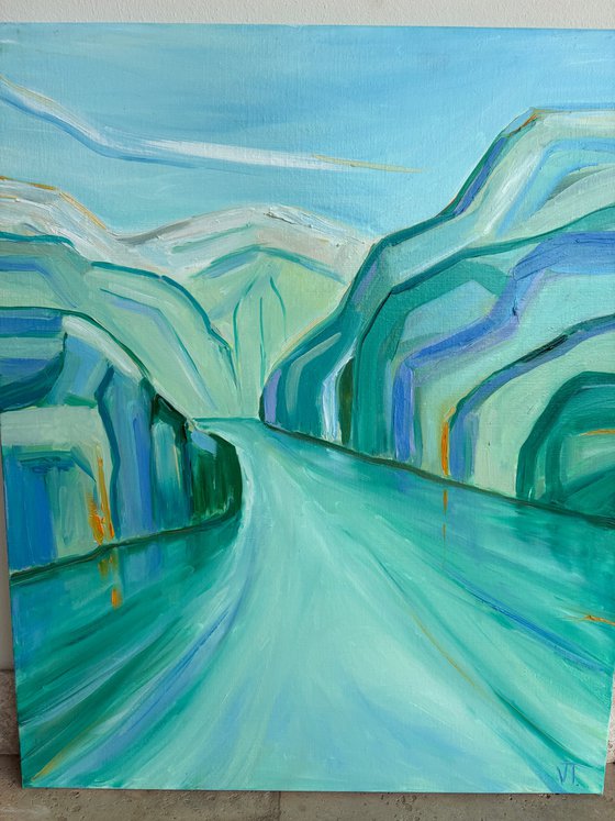 Spring fjord