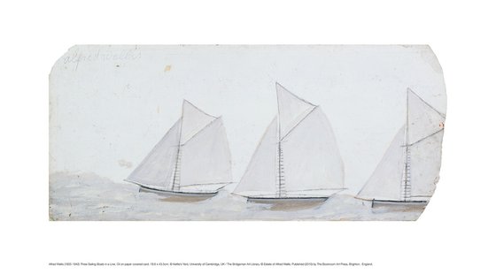 Three Sailing Boats in a Line