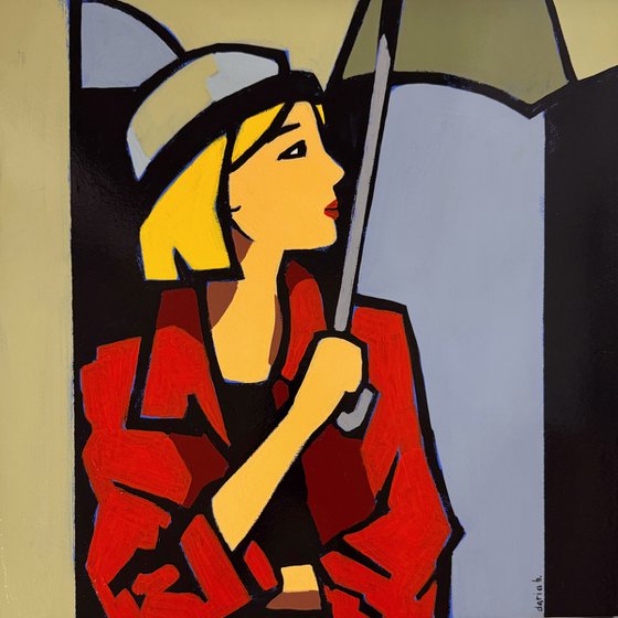 Woman under Umbrella