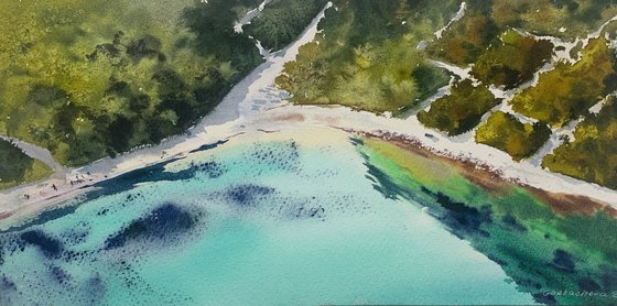 The Sea from the Sky (diptych)