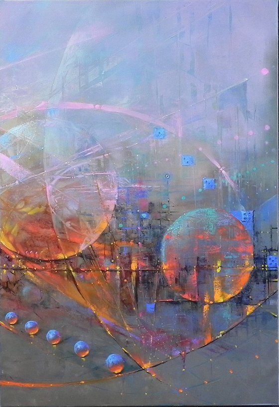 "Sphere of influence" Triptych art - 2022