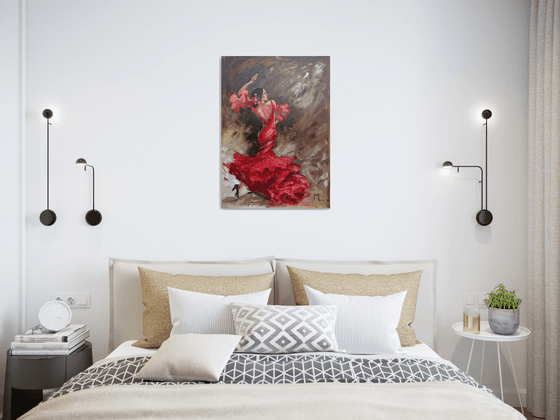 " RED ROSE DANCING "