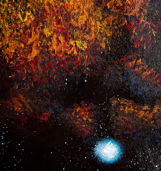 Snail Nebula Vibrant Abstract